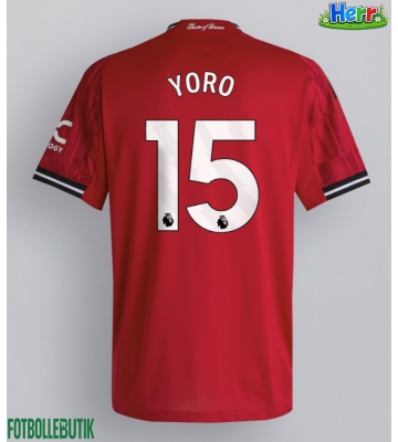 Manchester United Leny Yoro #15 Hemmatröja 2025-26 Kortärmad